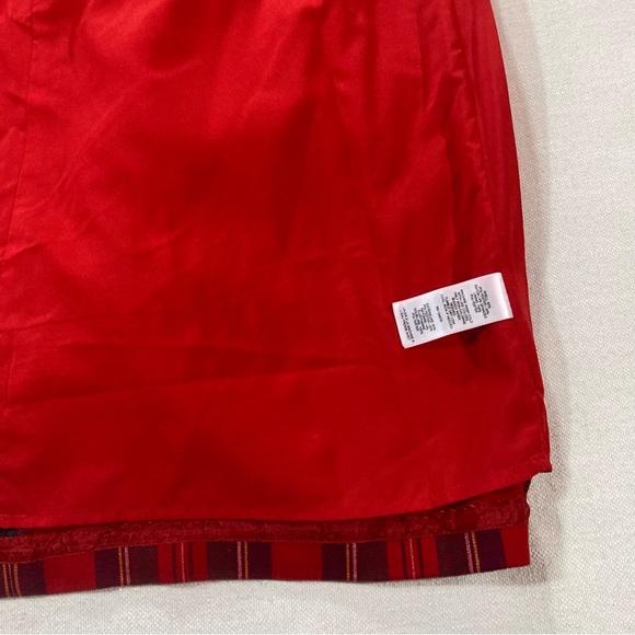 Vineyard Vines Merry Plaid Greenwich Flutter Sleeve Shift Dress - Size 12 - Picture 13 of 15